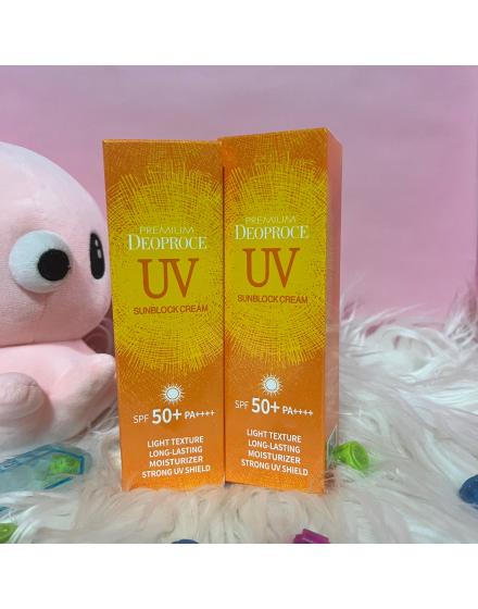 Крем Солнцезащитный Для Лица И Тела Premium UV Sunblock Cream SPF50/PA++ 100г 5578 Deoproce (Корея)