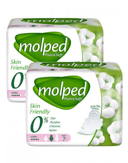 Гигиенические Прокладки Pure & Soft Long 7 шт Molped