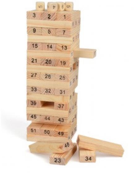 Игра Jenga Game Цветной 54 Детали Из Дерева SK9690 SHK Gift