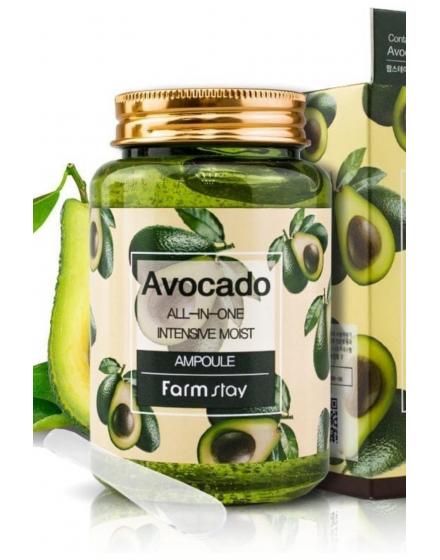 Сыворотка Для Лица Avocado All-in-one Intensive Moist Ampoule 250г 5584 FarmStay (Корея)