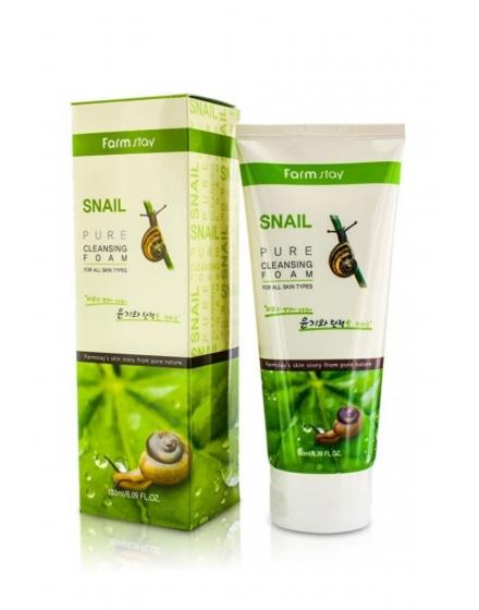 Пенка Очищающая С Экстрактом Улитки Snail Pure Cleansing Foam 5523 FarmStay (Корея)