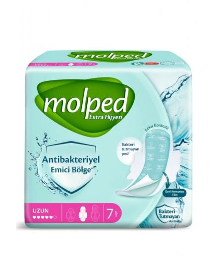 Гигиенические Антибактериальные Прокладки Antibac Extra Long 7 шт/уп Molped