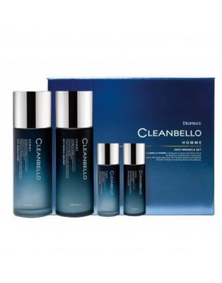 Мужской Антивозрастной Набор Cleanbello Homme Anti-Wrinkle Set (150г +30г +150г + 30г) 5583 Deoproce (Корея)