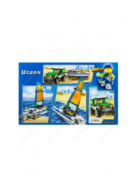 Конструктор Bela 10647 Внедорожник с прицепом для катамарана, аналог Lego 210 SK017 SHK Gift