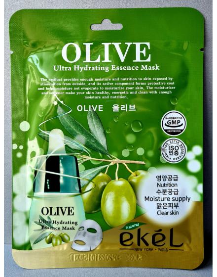 Маска Для Лица С Оливковым Маслом Olive Ultra Hydrating Essence Mask 5534 Ekel (Корея)