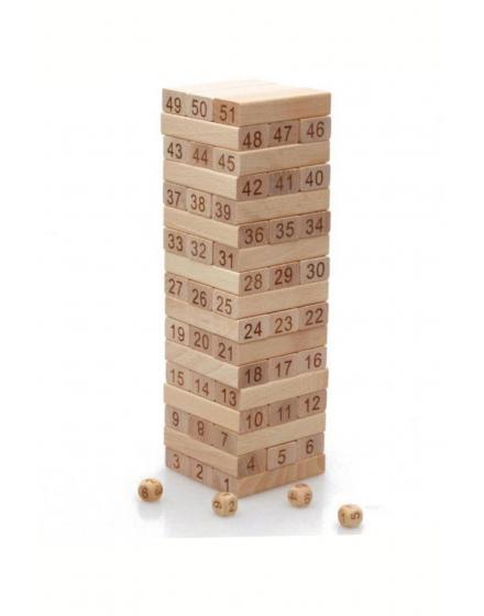 Игра Jenga Game Цифры 54 Детали Из Дерева SK9690 SHK Gift