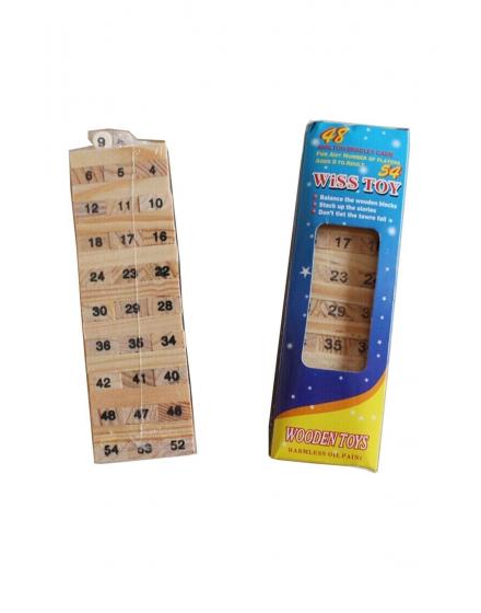 Игра Jenga Game Цветной 54 Детали Из Дерева SK9690 SHK Gift