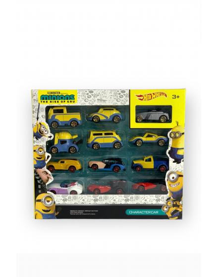 Hot Wheels Minions Из 12 Транспортных Средств Игровой Набор ST3516 SHK Gift