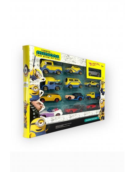 Hot Wheels Minions Из 12 Транспортных Средств Игровой Набор ST3516 SHK Gift