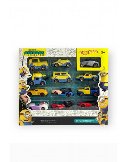 Hot Wheels Minions Из 12 Транспортных Средств Игровой Набор ST3516 SHK Gift