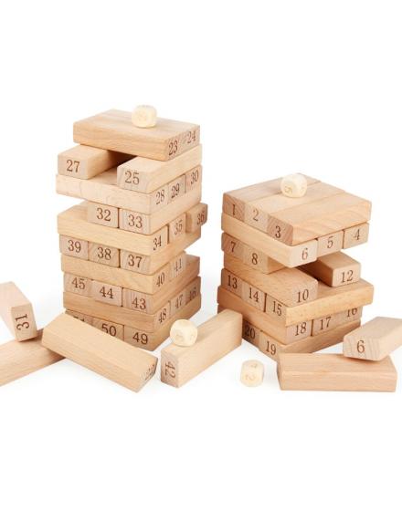 Игра Jenga Game Цифры 48 Детали Из Дерева SK9690 SHK Gift