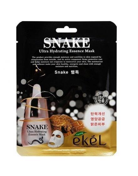 Тканевая Маска Эффект Ботокса Snake Ultra Hydrating Essence Mask 5534 Ekel (Корея)