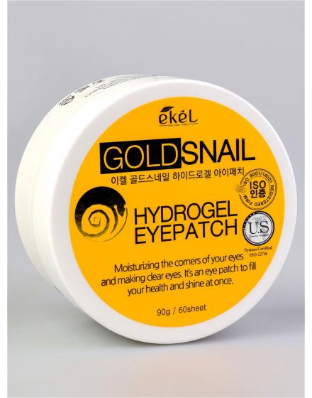 Гидрогелевые Патчи Под Глаза С Муцином Улитки И Золотом Hydrogel Eye Patch Gold Snail 5511 Ekel (Корея)