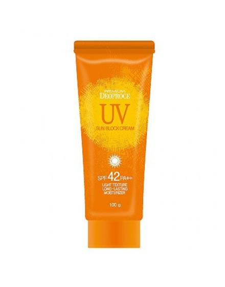 Крем Солнцезащитный Для Лица И Тела Premium UV Sunblock Cream SPF42/PA++ 100г 5578 Deoproce (Корея)