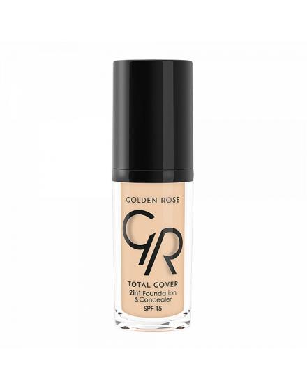 Тональный Крем-Корректор Total Cover 2in1 Foundation & Concealer №07-3366 Golden Rose