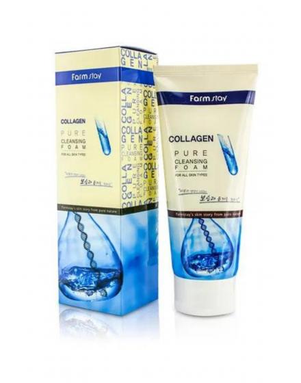 Пенка Очищающая С Коллагеном Collagen Pure Cleansing Foam 5520 FarmStay (Корея)